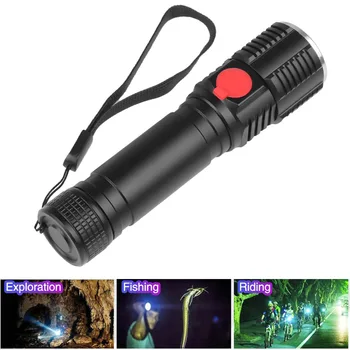 LED Flashlight 18650 USB Rechargeable T6 Zoomable Portable Flashlight LED Torch Light Outdoor
LED Flashlight 18650 USB Rechargeable T6 Zoomable Portable Flashlight LED Torch Light Outdoor
