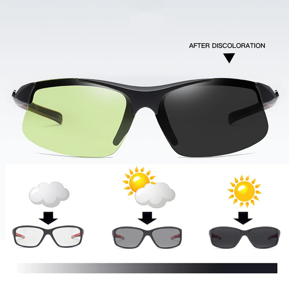 Photochromic Men Women Bicycle Glasses Color Change MTB Road Bike Sunglasses Polarized Cycling Eyewear Riding Goggles BC0329 (19)
