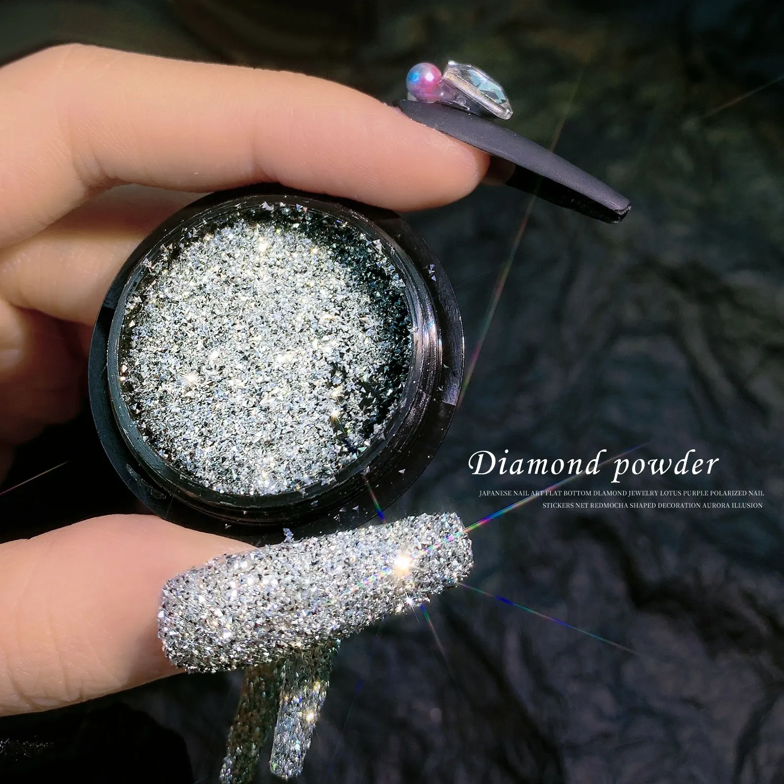 Фото Голографическая фотография блестящее искусство Блестящие кристаллы бриллианты