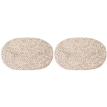 2 Pieces Of Corn Stalk Woven Placemat On The Table, Oval Table Mat, Natural Straw Weave, Hand-Woven Placemat (30X45Cm))
2 Pieces Of Corn Stalk Woven Placemat On The Table, Oval Table Mat, Natural Straw Weave, Hand-Woven Placemat (30X45Cm))