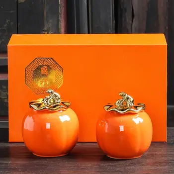 Orange Cans For Storage Ceramic Jar Organizer Tea Box Canister Tea Caddies Vintage Jars For Food Storage In The Kitchen 
Orange Cans For Storage Ceramic Jar Organizer Tea Box Canister Tea Caddies Vintage Jars For Food Storage In The Kitchen