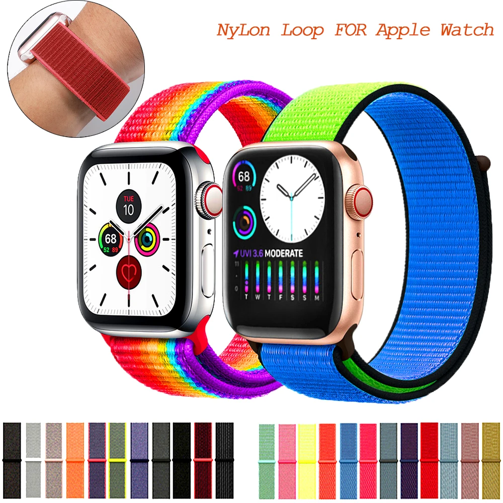 Sport Loop Strap For Apple Watch band 44mm 40mm apple watch 5 4 3 2 1 iwatch band 42mm 38mm nylon correa bracelet Belt Watchband
Sport Loop Strap For Apple Watch band 44mm 40mm apple watch 5 4 3 2 1 iwatch band 42mm 38mm nylon correa bracelet Belt Watchband