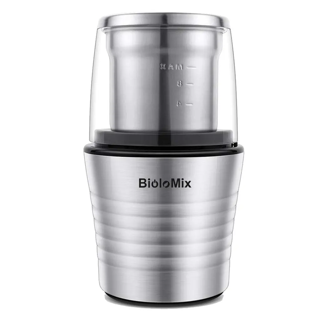 Multipurpose Electric Coffee Bean Grinder with 2 Removable Dry and Wet Cups Stainless Steel Miller for Seeds Spices Herbs Nuts
Multipurpose Electric Coffee Bean Grinder with 2 Removable Dry and Wet Cups Stainless Steel Miller for Seeds Spices Herbs Nuts