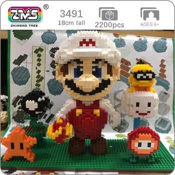 ZMS 3491 Game Super Mario Fire Mario Flower Star 3D Model DIY Diamond Mini Building Small Blocks Bricks Toy for Children no Box
ZMS 3491 Game Super Mario Fire Mario Flower Star 3D Model DIY Diamond Mini Building Small Blocks Bricks Toy for Children no Box
