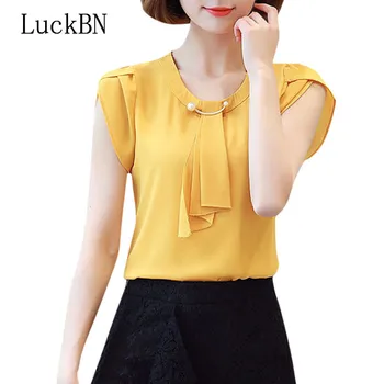LuckBN Women's Shirts Spring Summer Bow Tie Blouse Tops Blusas Mujer Office Work O Neck Chiffon Shirts Short Sleeve Casual Top
LuckBN Women's Shirts Spring Summer Bow Tie Blouse Tops Blusas Mujer Office Work O Neck Chiffon Shirts Short Sleeve Casual Top