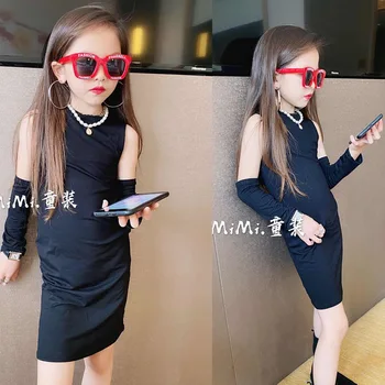 Baby Girls Dresses Slim Knee Length Dress Children Fashion Korean Style Black Vestidos Sleeveless Kids Streetwear 3 to 12 yrs
Baby Girls Dresses Slim Knee Length Dress Children Fashion Korean Style Black Vestidos Sleeveless Kids Streetwear 3 to 12 yrs