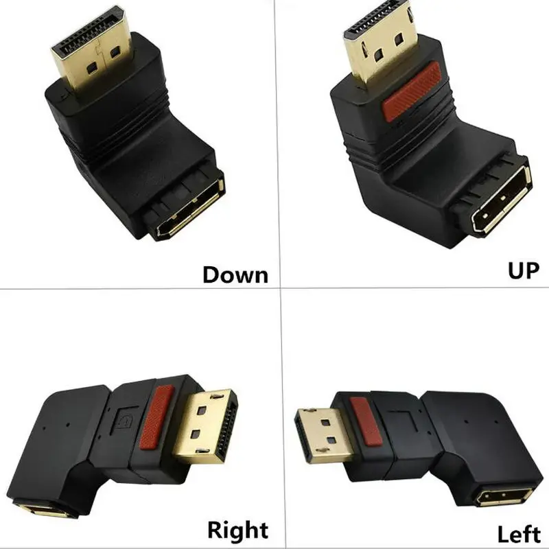 Адаптер Displayport 1,4 в 4K 60 Гц, стандартный DP-адаптер под углом для ПК, ТВ-проектора
Адаптер Displayport 1,4 в 4K 60 Гц, стандартный DP-адаптер под углом для ПК, ТВ-проектора