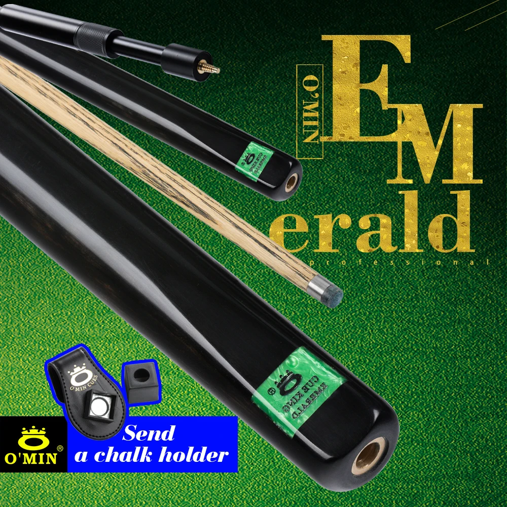 NEW O'MIN Emerald 3/4 Snooker Cue 10mm Tip Hand inlaid nameplate with Extension Billiards Stick Kit Black 8 Power Transmission
NEW O'MIN Emerald 3/4 Snooker Cue 10mm Tip Hand inlaid nameplate with Extension Billiards Stick Kit Black 8 Power Transmission