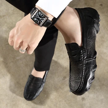 Italian Men Shoes Casual Brands Slip On Formal Luxury Shoes Men outdoor Loafers Moccasins Genuine Leather black Driving Shoes
Italian Men Shoes Casual Brands Slip On Formal Luxury Shoes Men outdoor Loafers Moccasins Genuine Leather black Driving Shoes
