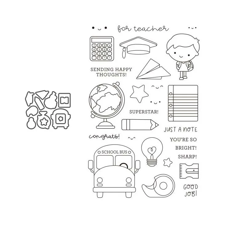 Stationery Metal Cutting Dies and clear stamps Stencils for DIY Scrapbook Photo Album Paper Card Decorative Embossing
Stationery Metal Cutting Dies and clear stamps Stencils for DIY Scrapbook Photo Album Paper Card Decorative Embossing