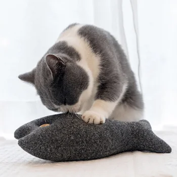 Catnip Toy Built-in Mint Soft Plush Black Fish For Small Large Cats Pet Pillow Cushion Kitten Game Cat Chew Toy Teeth Cleaning
Catnip Toy Built-in Mint Soft Plush Black Fish For Small Large Cats Pet Pillow Cushion Kitten Game Cat Chew Toy Teeth Cleaning