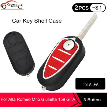 KEYECU 10 Pcs/lot 3 Button Flip Folding Remote Car Key Shell Case Fob for Alfa Romeo Mito Giulietta GTO 159
KEYECU 10 Pcs/lot 3 Button Flip Folding Remote Car Key Shell Case Fob for Alfa Romeo Mito Giulietta GTO 159