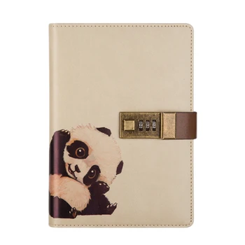 1 x PU Leather Notebook with Combination Lock Pen Holder Diary Journal Sketchbook Notepad Planner B6 Size, 224 Pages (Panda)
1 x PU Leather Notebook with Combination Lock Pen Holder Diary Journal Sketchbook Notepad Planner B6 Size, 224 Pages (Panda)