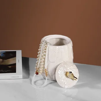 Nordic White Ceramic Cans Storage Jar Modern Art Ornament Tea Coffee Candy Jar Desktop Home Decoration Accessories Wedding Gift
Nordic White Ceramic Cans Storage Jar Modern Art Ornament Tea Coffee Candy Jar Desktop Home Decoration Accessories Wedding Gift