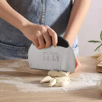 Stainless Steel Manual Pizza Dough Grill Scraper Pastry Cutter Cream Cake Spatula with Scale Multipurpose Kitchen Baking Tool
Stainless Steel Manual Pizza Dough Grill Scraper Pastry Cutter Cream Cake Spatula with Scale Multipurpose Kitchen Baking Tool