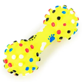 

Pet Sounding Toys Dog Molar Bite Resistant Toy Teddy Bichon Puppy Interactive Dumbbell Cat Ball