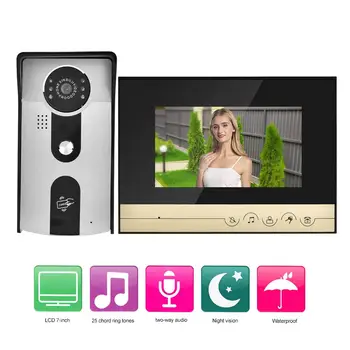7 Inch Color LCD Touch Button Video Door Phone Doorbell Intercom Entry System
7 Inch Color LCD Touch Button Video Door Phone Doorbell Intercom Entry System
