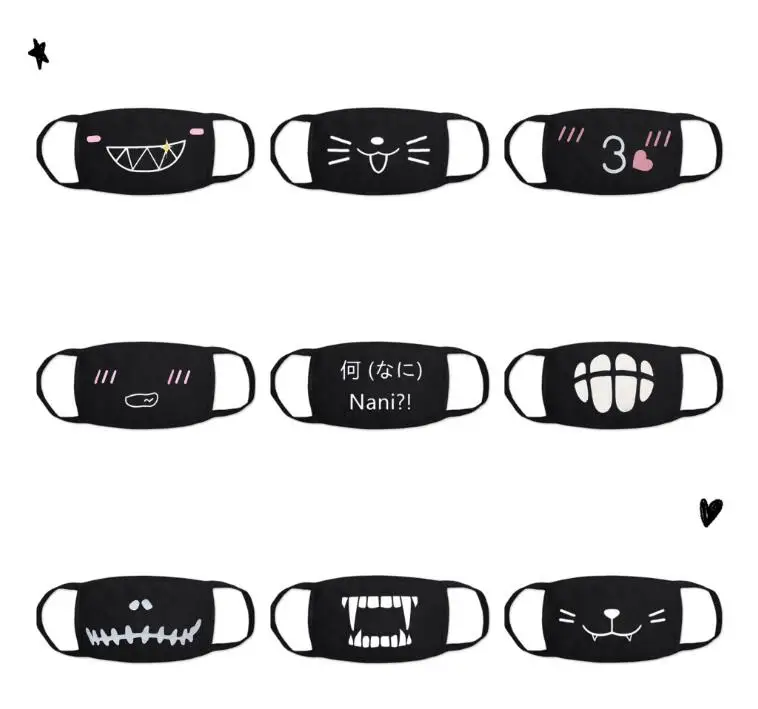 1PC Anti-Dust Mask Mouth Mask Anime Mask Funny Teeth Pattern Cotton Fabric Cute Black Mouth Mask for Adult Teens Kids
1PC Anti-Dust Mask Mouth Mask Anime Mask Funny Teeth Pattern Cotton Fabric Cute Black Mouth Mask for Adult Teens Kids