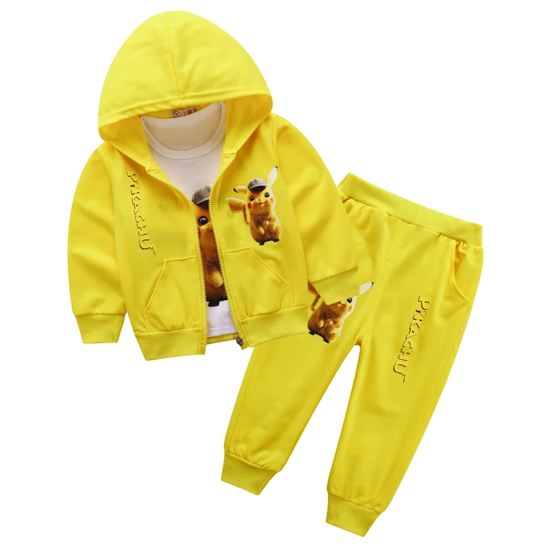 Boys Girls Clothing Sets Kids Autumn Pikachu Sets Hooded Coat Suits Fall Cotton Baby Boys Girls Coat+Pant 3Pcs Clothes set
Boys Girls Clothing Sets Kids Autumn Pikachu Sets Hooded Coat Suits Fall Cotton Baby Boys Girls Coat+Pant 3Pcs Clothes set