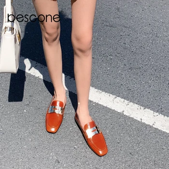 BESCONE Casual Women Flats Fashion Shallow Metal Decoration High Quality Cow Leather Loafers Shoes Hot Sale Slip-On Flats BO419
BESCONE Casual Women Flats Fashion Shallow Metal Decoration High Quality Cow Leather Loafers Shoes Hot Sale Slip-On Flats BO419