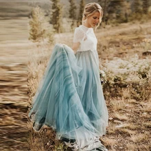 Vintage Custom Made Dusty Blue Classic Long Skirt femme jupes 2020 Ruffles Bohemia Big Dream Skirts Cheap женские юбки
Vintage Custom Made Dusty Blue Classic Long Skirt femme jupes 2020 Ruffles Bohemia Big Dream Skirts Cheap женские юбки