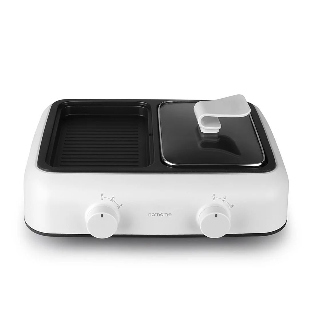 YOUPIN Nathome 1400W /220V 0.8L Multi-function Integrated Pot Nonstick Electric Hot Pot Baking Tray Barbecue Cooking Double Pot
YOUPIN Nathome 1400W /220V 0.8L Multi-function Integrated Pot Nonstick Electric Hot Pot Baking Tray Barbecue Cooking Double Pot