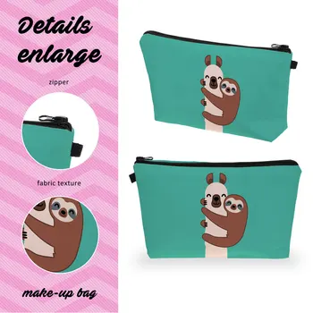 Makeup Bag Alpaca Sloth Pattern Zipper Cosmetic Pouch Organizer Polyester Multi-purpose Cartoon Toiletry Traveling Bag 
Makeup Bag Alpaca Sloth Pattern Zipper Cosmetic Pouch Organizer Polyester Multi-purpose Cartoon Toiletry Traveling Bag