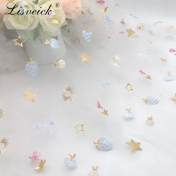 1meter135cm Summer new mesh fruit star embroidery fashion tulle lace fabric diy women's skirt children's dress fabric
1meter135cm Summer new mesh fruit star embroidery fashion tulle lace fabric diy women's skirt children's dress fabric