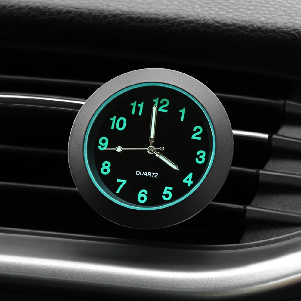 Светящиеся автомобильные часы кварцевые для audi a3 a4 b8 b6 a6 c6 bmw e46 e90 e60 f10 f20 f30 e39 mercedes
