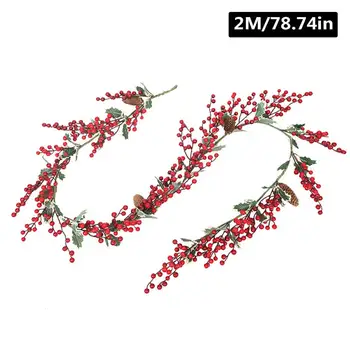 2m Christmas Pine Cone Cane Rattan Red Fruit String Garland Christmas Carnival Theme Parties Weddings Decoration
2m Christmas Pine Cone Cane Rattan Red Fruit String Garland Christmas Carnival Theme Parties Weddings Decoration