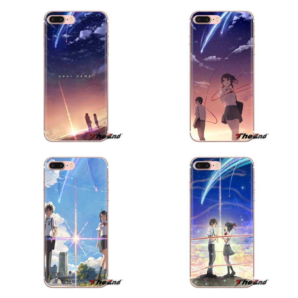 For Samsung Galaxy S3 S4 S5 Mini S6 S7 Edge S8 S9 S10 Plus Note 3 4 5 8 9 TPU Transparent Shell Cases romantic cartoon Your Name |
