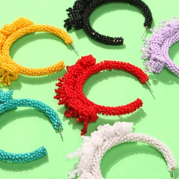 Handmade Resin Beads Earrings Colorful Big Circle Hoop Earrings Party Wedding Statement Bohemian Jewelry Gifts Wholesale E66801
Handmade Resin Beads Earrings Colorful Big Circle Hoop Earrings Party Wedding Statement Bohemian Jewelry Gifts Wholesale E66801