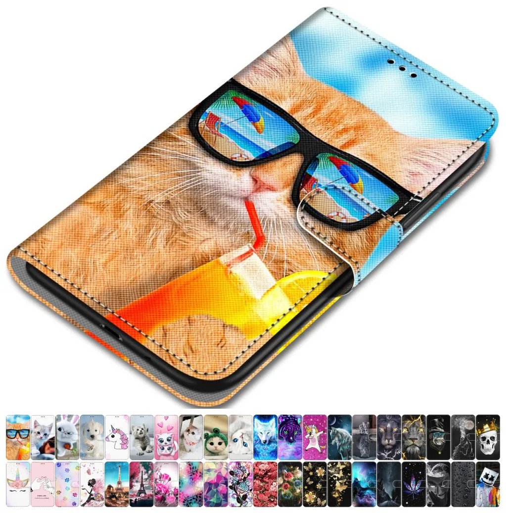 Чехол для Huawei P30 Lite Pro чехол телефона из искусственной кожи с изображением