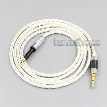 

LN007213 16 Core OCC Silver Plated Headphone Earphone Cable For Sennheiser HD6 HD7 HD8 MIX DJ HD595 Headphone Headset