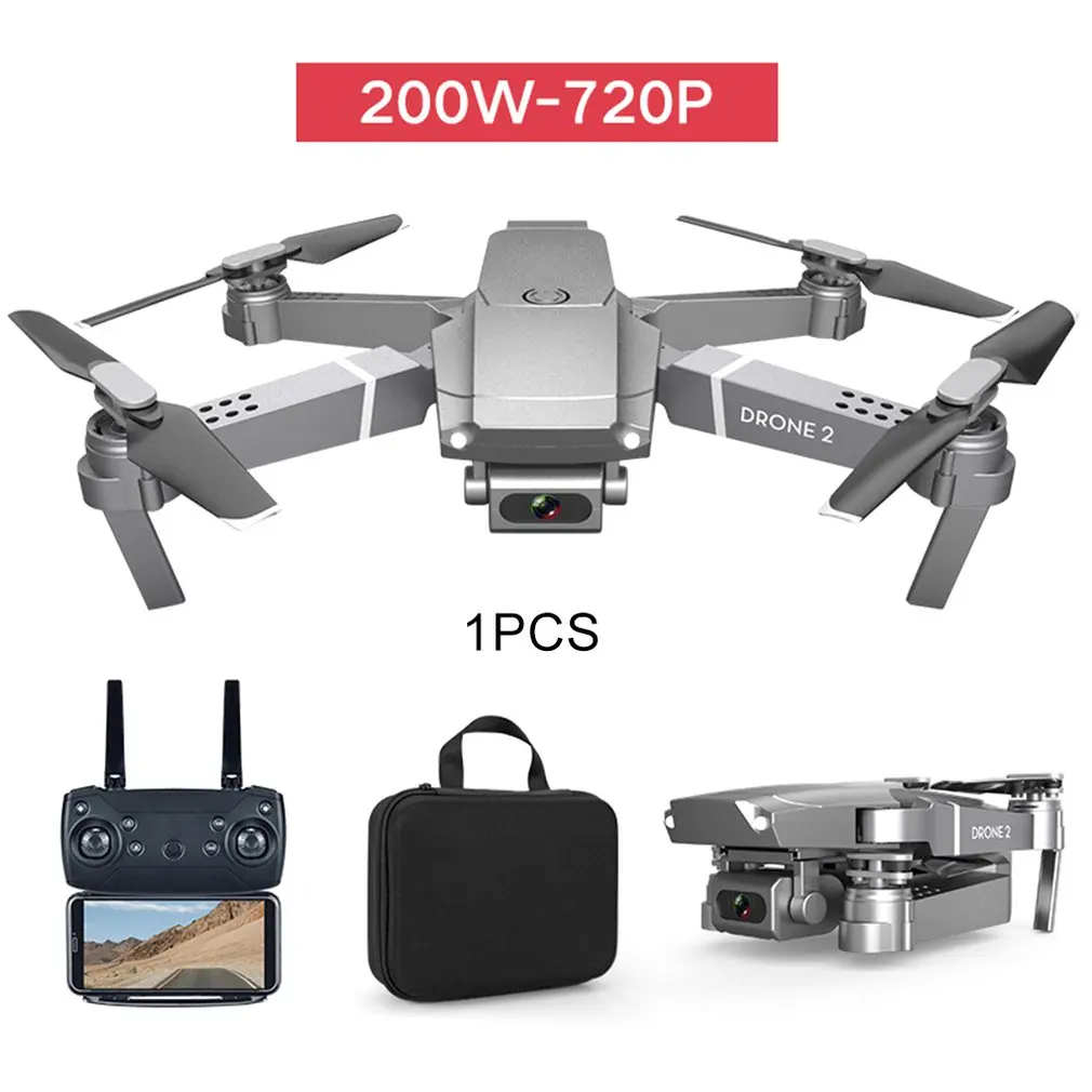 E68 Rechargeable 2.4GHz Wide Angle WIFI FPV LED Light Folding Quadcopter Multifunctional Altitude Hold RC Drone Headless Mode
E68 Rechargeable 2.4GHz Wide Angle WIFI FPV LED Light Folding Quadcopter Multifunctional Altitude Hold RC Drone Headless Mode