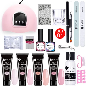 UR SUGAR Poly UV Gel Set Kit 36W UV LED Lamp Gel Varnish Nail Polish Quick Building For Finger Nails Extensions Jelly
UR SUGAR Poly UV Gel Set Kit 36W UV LED Lamp Gel Varnish Nail Polish Quick Building For Finger Nails Extensions Jelly