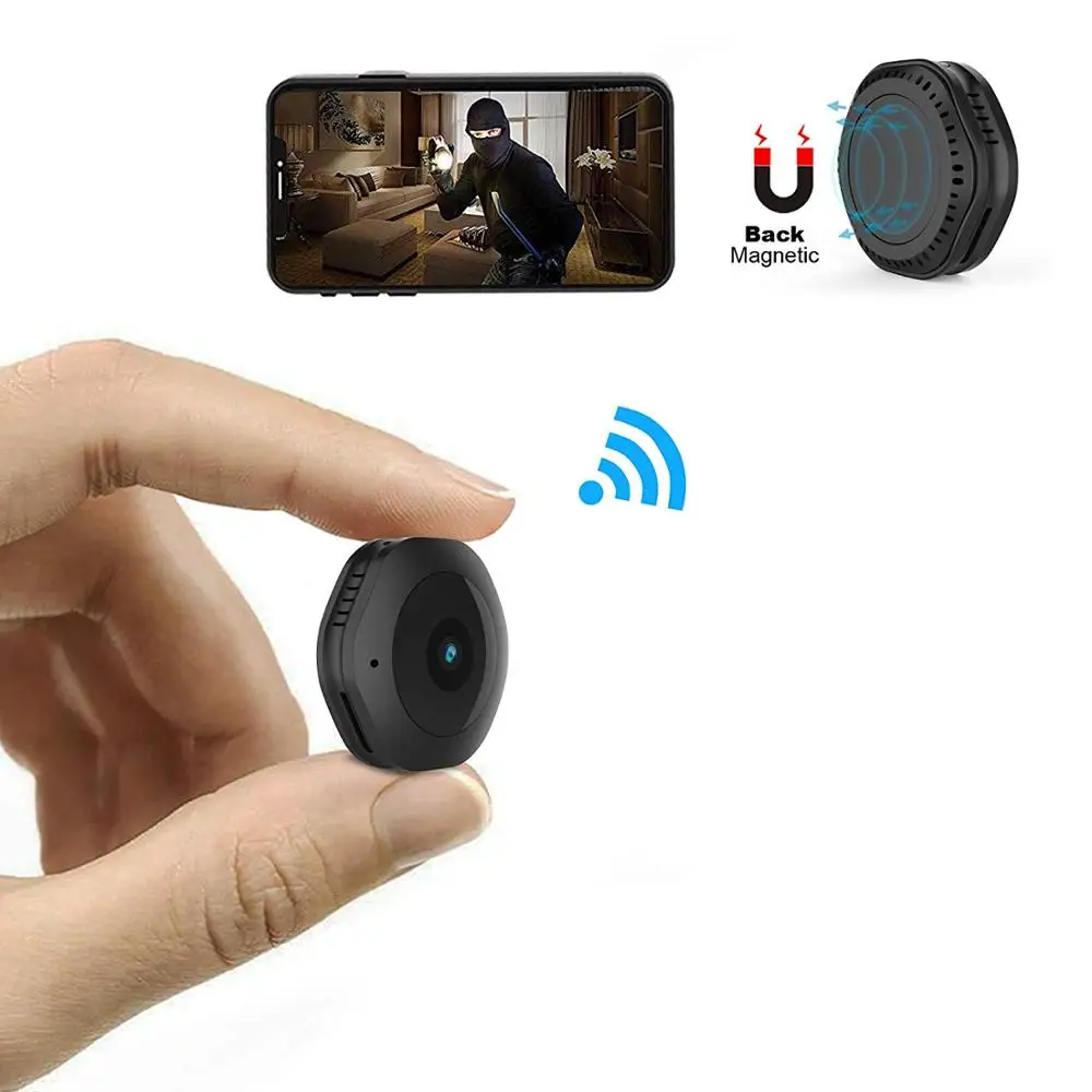 Mini WIFI Camera Full HD 1080P with Motion Detection, Night Vision, Video Camera for Indoor/Outdoor Security Nanny Cam
Mini WIFI Camera Full HD 1080P with Motion Detection, Night Vision, Video Camera for Indoor/Outdoor Security Nanny Cam