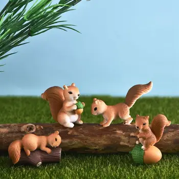 4pcs/Set Lovely Squirrel Family Model Cartoon Animal Figurine Dollhouse Cake Home Decor Miniature Fairy Garden Decoration
4pcs/Set Lovely Squirrel Family Model Cartoon Animal Figurine Dollhouse Cake Home Decor Miniature Fairy Garden Decoration