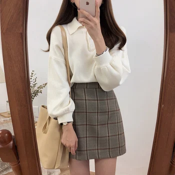 Loose Casual Solid Color Lazy Retro Sweater Female Korean Harajuku Women's Sweaters Japanese Kawaii Ulzzang Clothing For Women
Loose Casual Solid Color Lazy Retro Sweater Female Korean Harajuku Women's Sweaters Japanese Kawaii Ulzzang Clothing For Women