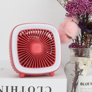 USB Desk Fan, 3 Speed Personal Small Desktop Table Quiet with Soft Night Light Fan for Home Office Car Outdoor Travel (Red)
USB Desk Fan, 3 Speed Personal Small Desktop Table Quiet with Soft Night Light Fan for Home Office Car Outdoor Travel (Red)