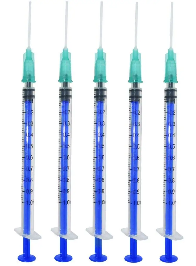 50 sets 1ml 1cc Syringe with Plastic Blunt Needle, Great for Refilling, Measuring or Feeding
50 sets 1ml 1cc Syringe with Plastic Blunt Needle, Great for Refilling, Measuring or Feeding