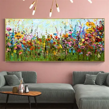 Handmade Modern Abstract Spring Landscape Oil Paintings On Canvas Wall Art green flower Pictures For Living Room Home Decor
Handmade Modern Abstract Spring Landscape Oil Paintings On Canvas Wall Art green flower Pictures For Living Room Home Decor