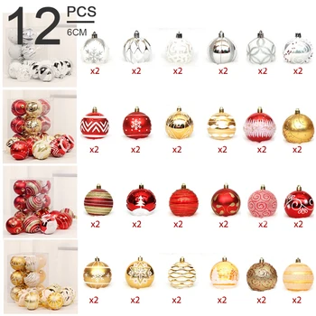 24pcs Metallic Christmas Balls 6cm 12pcs Christmas Tree Balls Decor Decor for Home Xmas Party Hanging Ball
24pcs Metallic Christmas Balls 6cm 12pcs Christmas Tree Balls Decor Decor for Home Xmas Party Hanging Ball