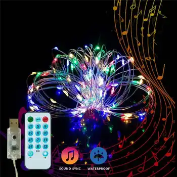 Led String Light music String Light 5M/10M Copper Wire LED String Lights USB Outdoor LED Fairy Lights Waterproof for Christmas
Led String Light music String Light 5M/10M Copper Wire LED String Lights USB Outdoor LED Fairy Lights Waterproof for Christmas