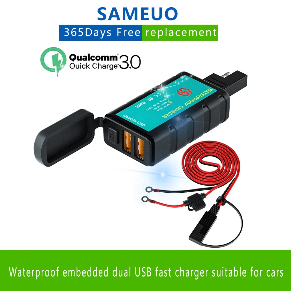 Водонепроницаемое встроенное быстрое зарядное устройство с двумя USB-портами подходит для автомобилей, мотоциклов, квадроциклов, лодок и др.
Водонепроницаемое встроенное быстрое зарядное устройство с двумя USB-портами подходит для автомобилей, мотоциклов, квадроциклов, лодок и др.