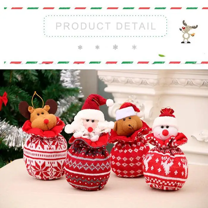 cartoon christmas candy gift bag diy home home, bar, restaurant