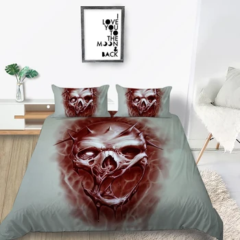 Weird Skull Bedding Set Demon Scary Comfortable Fashion Duvet Cover 3D King Queen Twin Full Single Double Unique Design Bed Set
Weird Skull Bedding Set Demon Scary Comfortable Fashion Duvet Cover 3D King Queen Twin Full Single Double Unique Design Bed Set