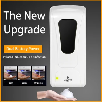 1000ML Automatic Soap Dispenser Touchless Sensor Hand Sanitizer Detergent Dispenser No Drilling Wall Mounted Bathroom Kitchen
1000ML Automatic Soap Dispenser Touchless Sensor Hand Sanitizer Detergent Dispenser No Drilling Wall Mounted Bathroom Kitchen