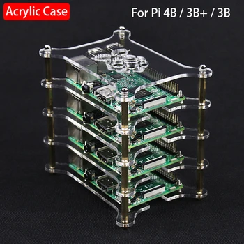 Raspberry Pi 4 Acrylic Case Raspberry Pi 3 Transparent Case 1-5 Layers Cover Enclosure for Raspberry Pi 4 3 Model B 3B Plus 3 B+
Raspberry Pi 4 Acrylic Case Raspberry Pi 3 Transparent Case 1-5 Layers Cover Enclosure for Raspberry Pi 4 3 Model B 3B Plus 3 B+