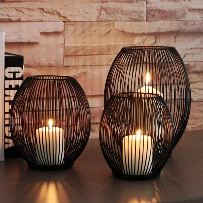 Hollow iron Candle Holder candlestick lantern Geometric Shapes centro de mesa Black Coffee Table Living Room home decor gifts
Hollow iron Candle Holder candlestick lantern Geometric Shapes centro de mesa Black Coffee Table Living Room home decor gifts